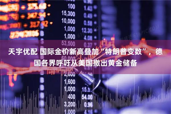 天宇优配 国际金价新高叠加“特朗普变数”，德国各界呼吁从美国撤出黄金储备